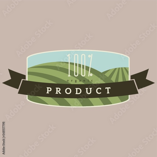hundred percent organic label