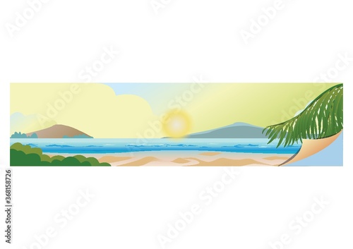 Fototapeta Naklejka Na Ścianę i Meble -  beach banner