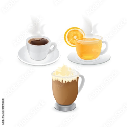 beverage in cup collection