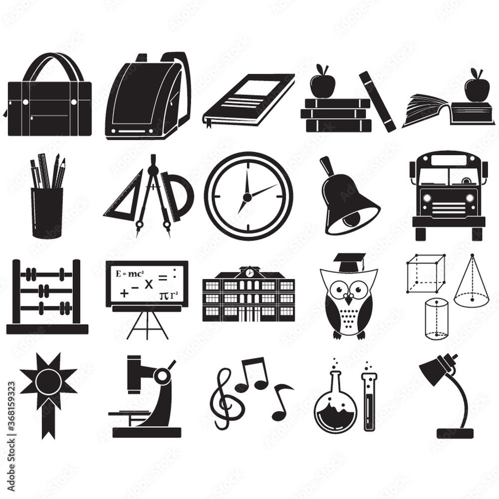 educational icons educational icons