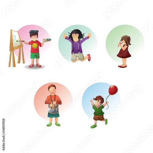 collection of children and activities