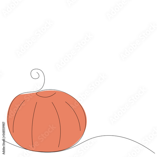 Autumn background. Pumpkin design. Vector illustration
