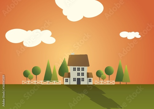 house at countryside