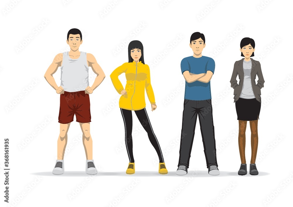 people in different poses people in different poses