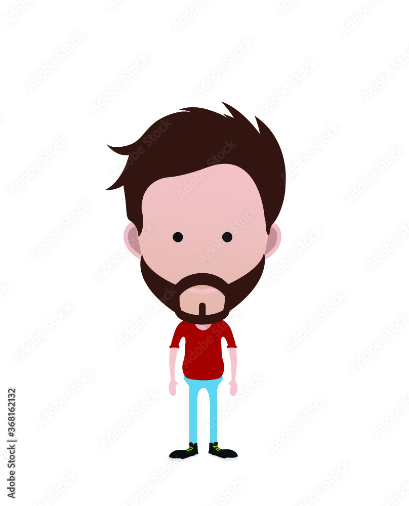 People cartoon figures and avatars People cartoon figures and avatars