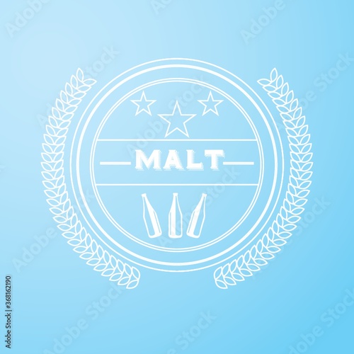 malt label