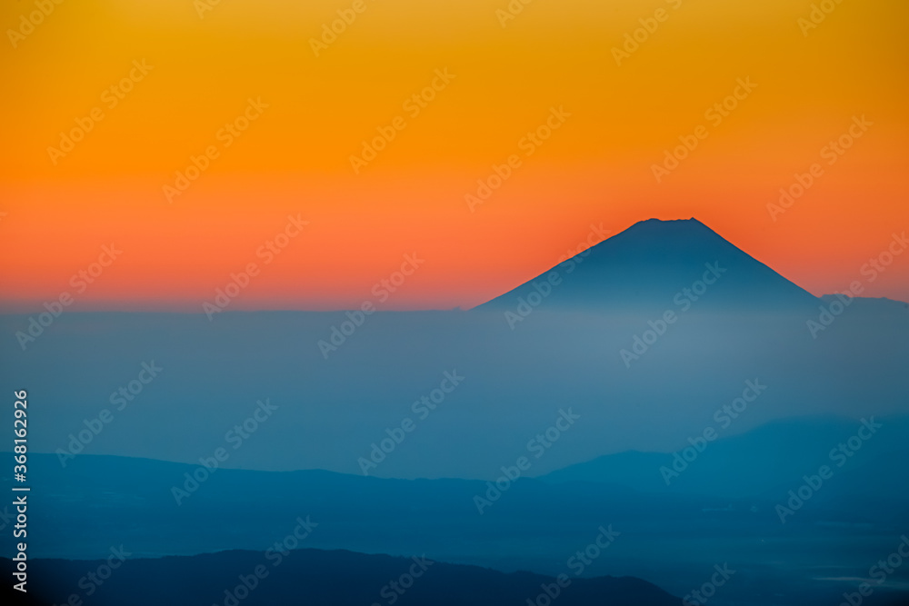 Fototapeta 富士の夕景