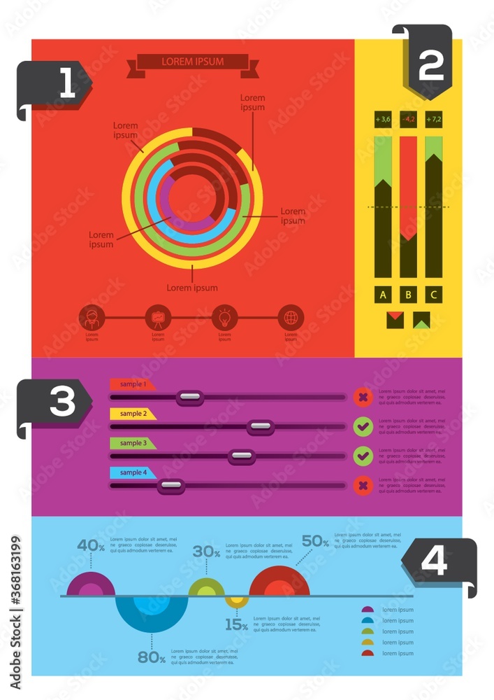 Naklejka premium infographic template design