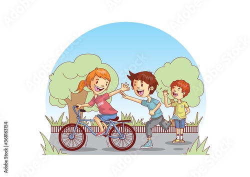 friends having fun