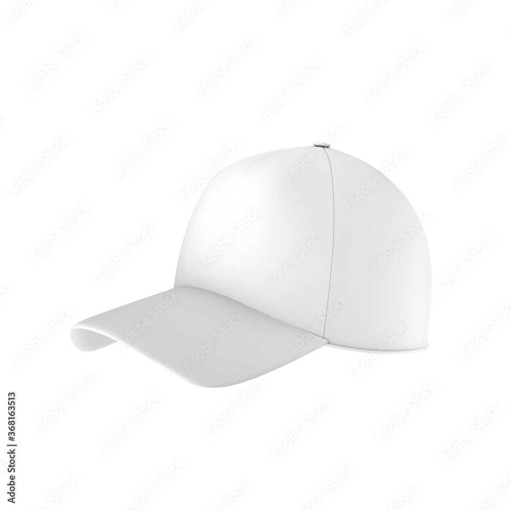 Sports cap mockup on white background Sports cap mockup on white background