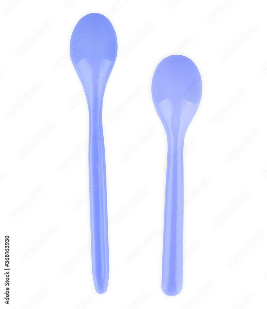 Set of Tea Colored Spoons, Isolated Set of Tea Colored Spoons, Isolated