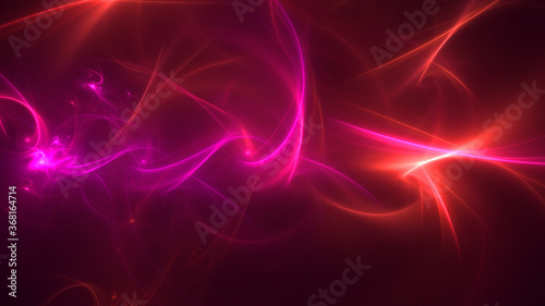 3D rendering abstract colorful fractal light background