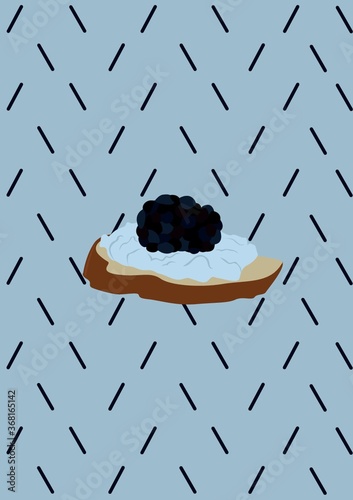 bruchetta with caviar