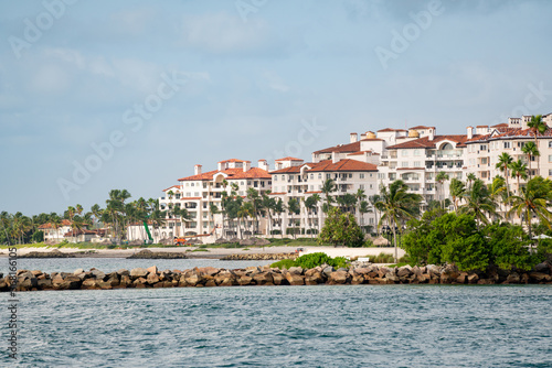 Fisher Island Miami Beach FL shot with telephoto lens