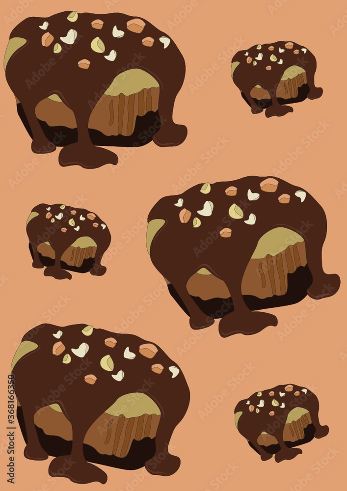 Fototapeta premium cake background design