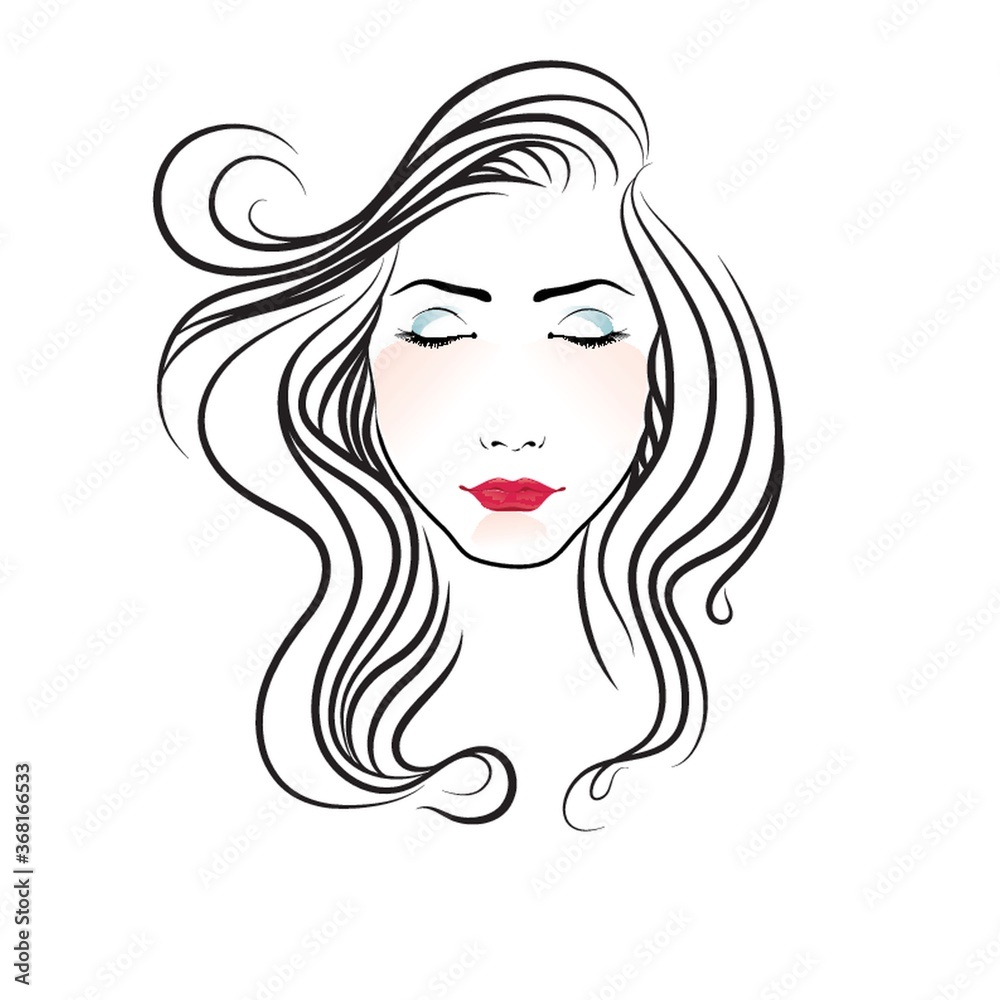 face of a woman with closed eyes