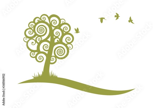 tree with birds