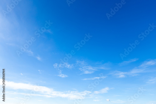 beautiful land air atmosphere bright blue sky background abstract clear texture with white cloud.