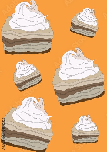 cake slices background