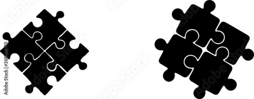 jigsaw vector illustration on  background
