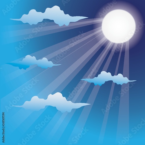 full moon and clouds background