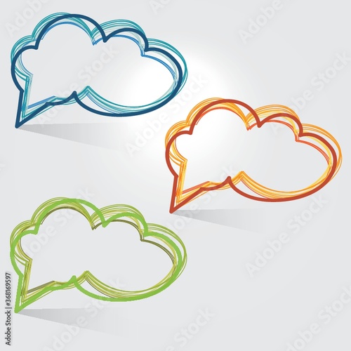 sketched speech bubble