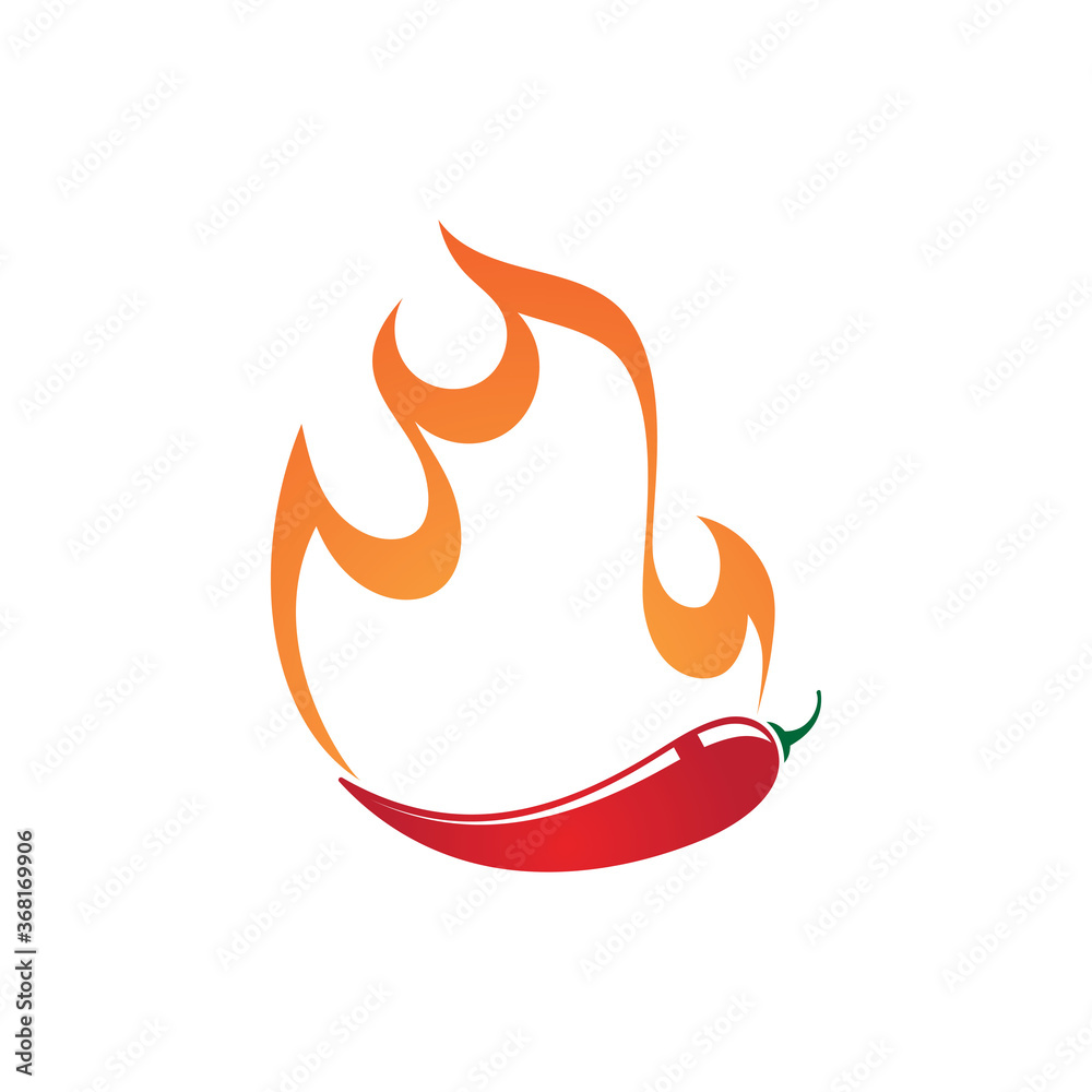 Hot Chili vector icon illustration Hot Chili vector icon illustration