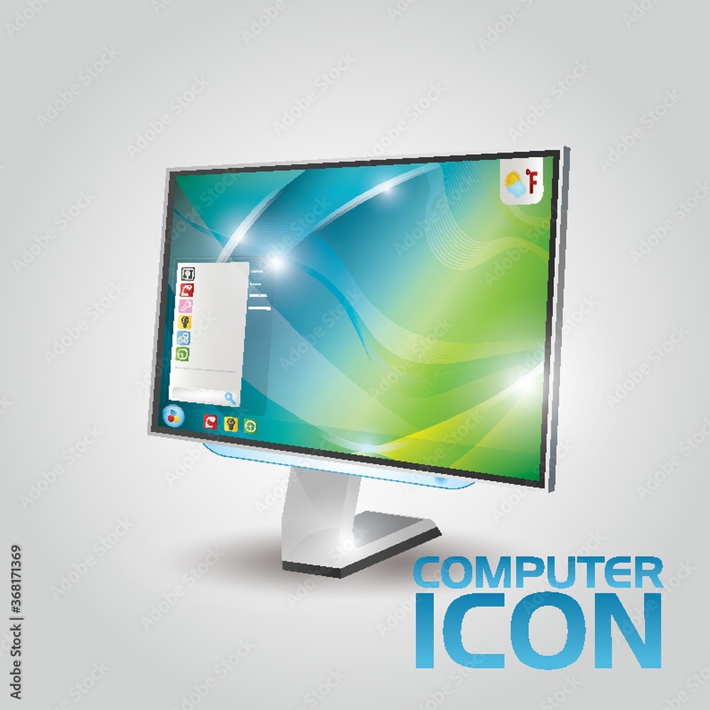computer monitor icon computer monitor icon