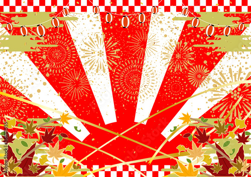 秋　祭り　背景