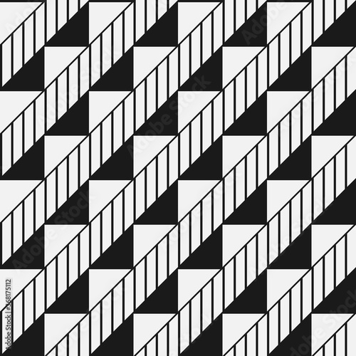 Seamless abstract geometric pattern similar to stairs