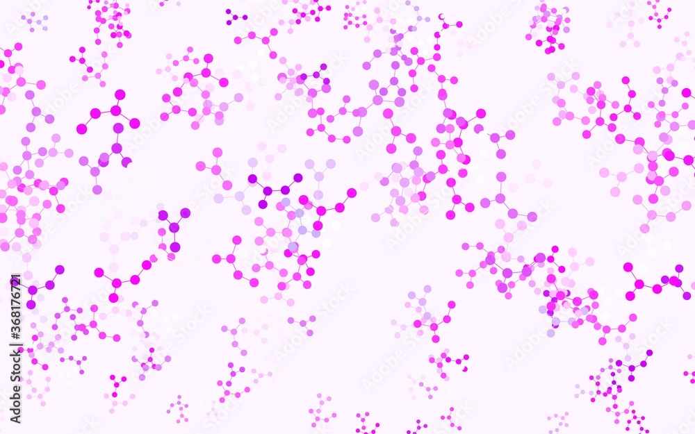 Light Pink vector backdrop with artificial intelligence data.