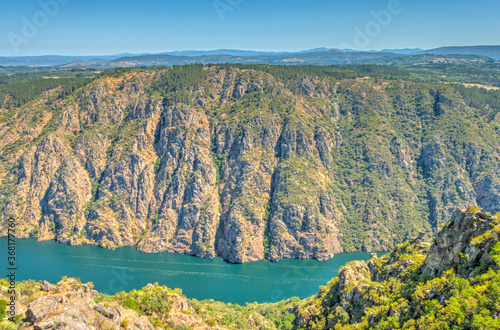 River Sil Canyon  Spain  HDR Image