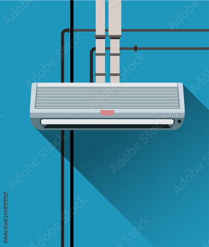 Air condition system with tubes