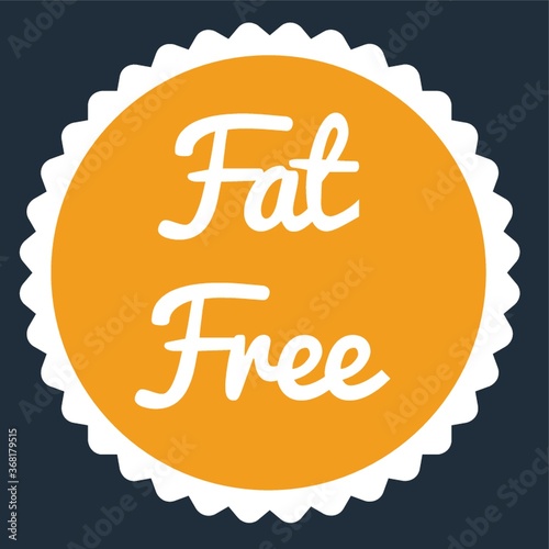 fat free sticker