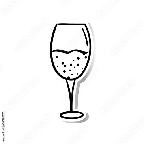 a glass of champagne