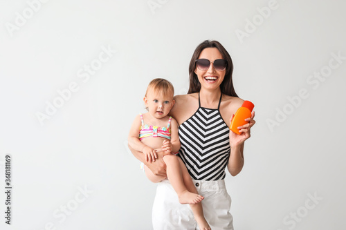 Mother and her little daugh...