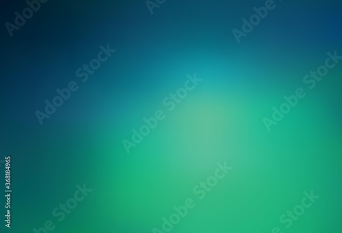 Light Green vector blurred shine abstract background.
