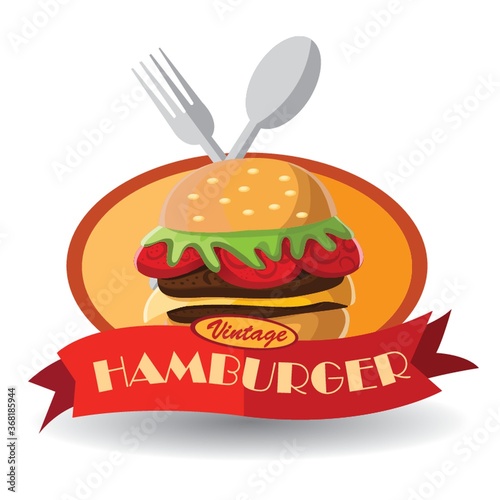 hamburger label