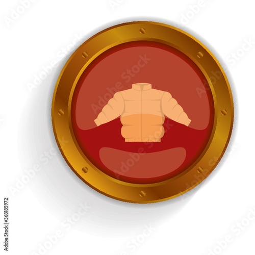 winter quilted coat button