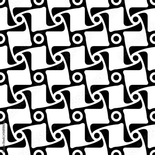 Linear abstract seamless pattern