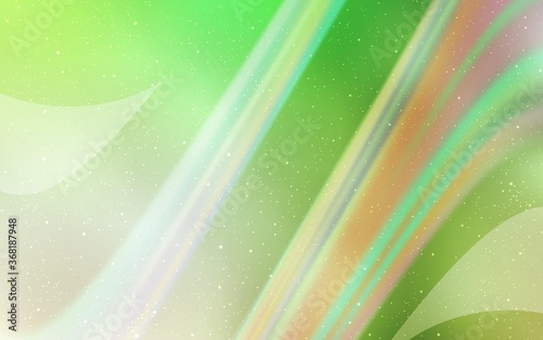 Light Green vector texture with milky way stars. Glitter abstract illustration with colorful cosmic stars. Pattern for astrology websites.
