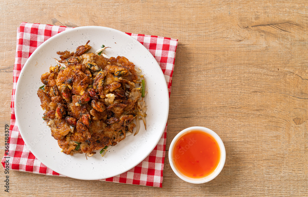 Crispy Fried Mussel Pancake