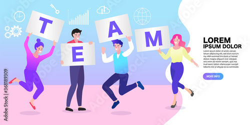 vector illustration of business people
