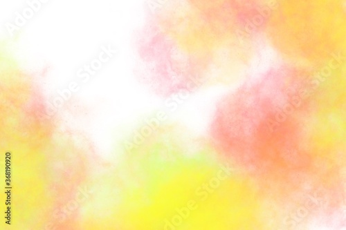 Brush yellow watercolor. color shades space image  © Stratocaster