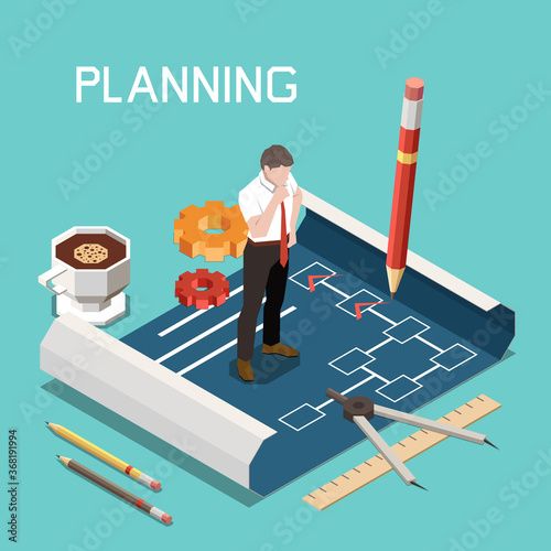 Soft Skills Isometric Concept