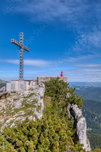 Feuerkogel - das Europakreuz auf der Aussichtskanzel Alberfeldkogel
 photo