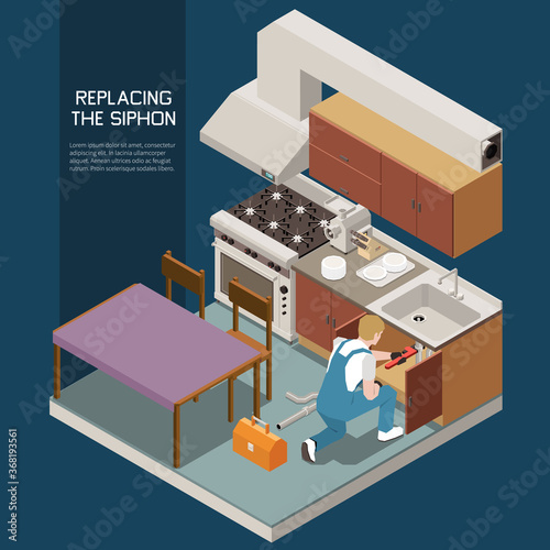 Plumber Isometric Composition