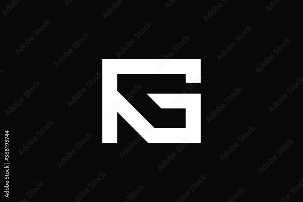 Minimal Innovative Initial RG logo and GR logo. Letter RG GR creative elegant Monogram. Premium Business logo icon. White color on black background Minimal Innovative Initial RG logo and GR logo. Letter RG GR creative elegant Monogram. Premium Business logo icon. White color on black background