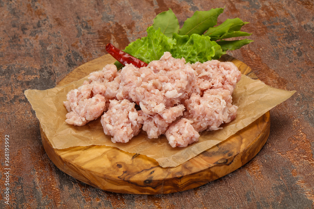 Homemade pork minced meat for cooking Homemade pork minced meat for cooking