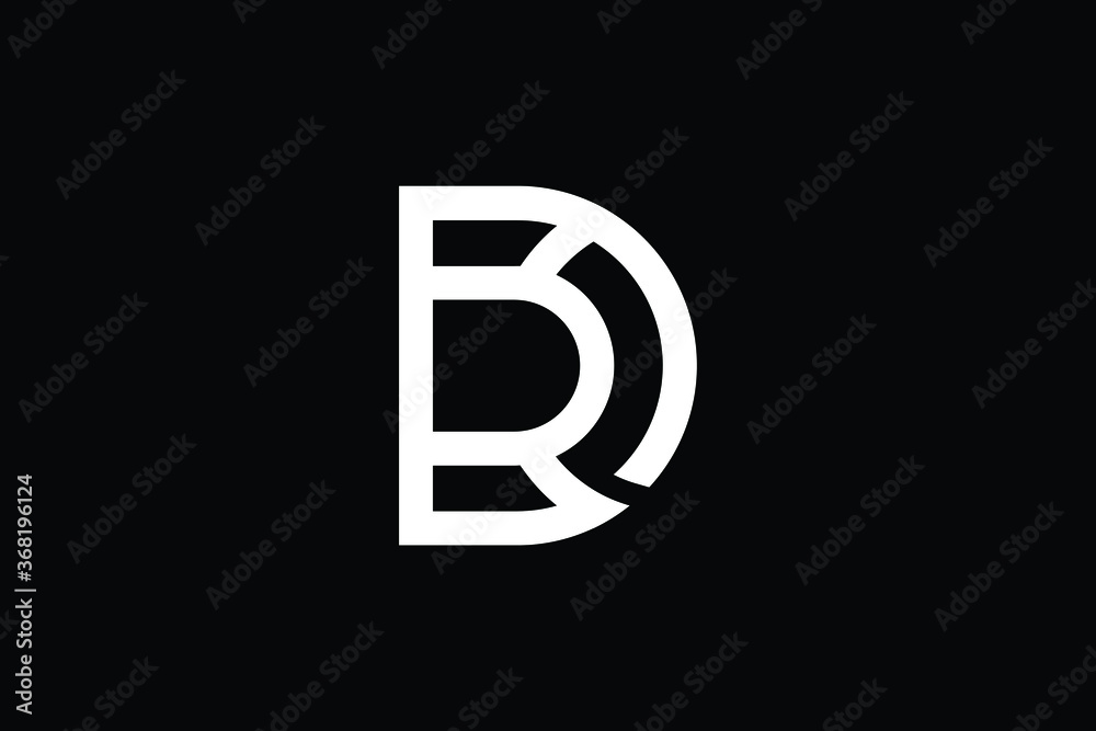 Minimal Innovative Initial DR logo and RD logo. Letter DR RD D DD creative elegant Monogram. Premium Business logo icon. White color on black background Minimal Innovative Initial DR logo and RD logo. Letter DR RD D DD creative elegant Monogram. Premium Business logo icon. White color on black background